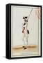 Soldier of the Grenadier Gatinois Regiment, c.1780-null-Framed Stretched Canvas