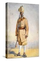 Soldier of the Khyber Rifles, Illustration for 'Armies of India' by Major G.F. MacMunn, Published…-Alfred Crowdy Lovett-Stretched Canvas