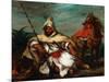 Soldier of the Moroccan Imperial Guard, 1845-Eugene Delacroix-Mounted Giclee Print