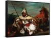 Soldier of the Moroccan Imperial Guard, 1845-Eugene Delacroix-Framed Stretched Canvas