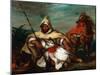 Soldier of the Moroccan Imperial Guard, 1845-Eugene Delacroix-Mounted Giclee Print