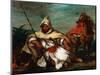 Soldier of the Moroccan Imperial Guard, 1845-Eugene Delacroix-Mounted Giclee Print