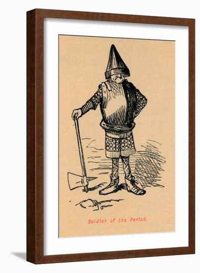 'Soldier of the Period', c1860, (c1860)-John Leech-Framed Giclee Print