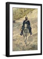 Soldier on Horseback, 1870-Giovanni Fattori-Framed Giclee Print