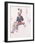 Soldier on Horseback (W/C, Pen and Ink)-Eugene-Louis Lami-Framed Giclee Print