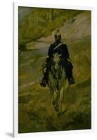 Soldier on Horseback-Giovanni Fattori-Framed Art Print