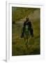 Soldier on Horseback-Giovanni Fattori-Framed Art Print