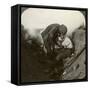 Soldier Receiving First Aid from a Sergeant in a Sap, Battle of Peronne, World War I, 1914-1918-null-Framed Stretched Canvas