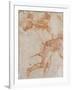 Soldier Running to the Right and Two Mounted Horsemen Their Arms Outstretched-Raphael-Framed Giclee Print