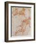 Soldier Running to the Right and Two Mounted Horsemen Their Arms Outstretched-Raphael-Framed Giclee Print