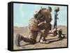 Soldier’s Cross-Geno Peoples-Framed Stretched Canvas