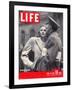 Soldier's Farewell, April 19, 1943-Alfred Eisenstaedt-Framed Photographic Print