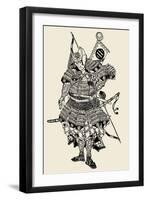 Soldier: Samurai-Totoya Hokkei-Framed Giclee Print