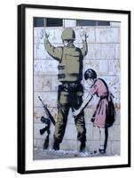 Soldier Searched by a Girl-Banksy-Framed Giclee Print