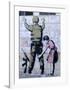 Soldier Searched by a Girl-Banksy-Framed Giclee Print