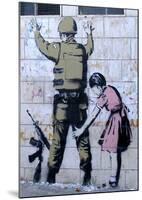 Soldier Searched by a Girl-Banksy-Mounted Giclee Print