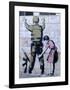 Soldier Searched by a Girl-Banksy-Framed Giclee Print