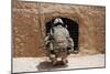 Soldier Searches a Compound in Afghanistan-null-Mounted Photographic Print