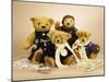 Soldier Teddy Bears "Albert", "Jack", "Harrison" and "Thomas"-null-Mounted Giclee Print