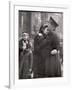 Soldier Tenderly Kissing His Girlfriend's Forehead as She Embraces Him While Saying Goodbye-Alfred Eisenstaedt-Framed Photographic Print