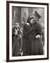 Soldier Tenderly Kissing His Girlfriend's Forehead as She Embraces Him While Saying Goodbye-Alfred Eisenstaedt-Framed Photographic Print