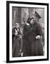 Soldier Tenderly Kissing His Girlfriend's Forehead as She Embraces Him While Saying Goodbye-Alfred Eisenstaedt-Framed Photographic Print