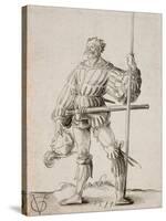 Soldier with a Lance, 1514-Urs Graf-Stretched Canvas