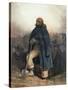 Soldier with a Spade, 1834 watercolor-Joseph-Louis-Hippolyte Bellange-Stretched Canvas