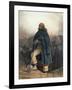 Soldier with a Spade, 1834 watercolor-Joseph-Louis-Hippolyte Bellange-Framed Giclee Print