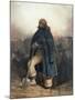 Soldier with a Spade, 1834 watercolor-Joseph-Louis-Hippolyte Bellange-Mounted Giclee Print