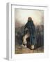 Soldier with a Spade, 1834 watercolor-Joseph-Louis-Hippolyte Bellange-Framed Giclee Print