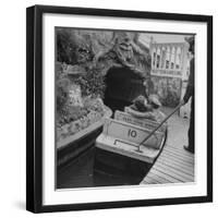 Soldier with Girl at an Amusement Park-Wallace Kirkland-Framed Photographic Print