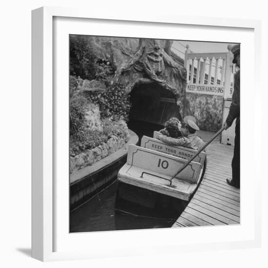 Soldier with Girl at an Amusement Park-Wallace Kirkland-Framed Photographic Print