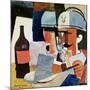 Soldier with Pipe and Bottle-Roger de La Fresnaye-Mounted Giclee Print