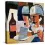 Soldier with Pipe and Bottle-Roger de La Fresnaye-Stretched Canvas