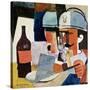 Soldier with Pipe and Bottle-Roger de La Fresnaye-Stretched Canvas