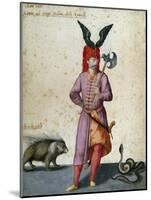 Soldier with Porcupine-Jacopo Ligozzi-Mounted Giclee Print