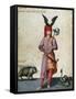 Soldier with Porcupine-Jacopo Ligozzi-Framed Stretched Canvas