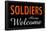 Soldiers Always Welcome-null-Framed Poster