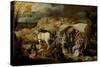 Soldiers Ambush a Cart and Passengers, Between 1600-1647-Sebastian Vrancx-Stretched Canvas