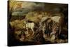 Soldiers Ambush a Cart and Passengers, Between 1600-1647-Sebastian Vrancx-Stretched Canvas