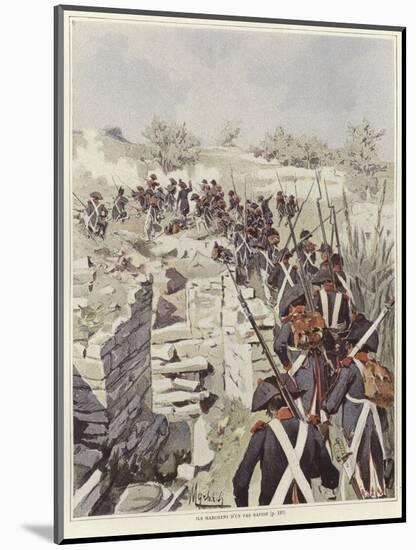 Soldiers Among the Ruins of Nicopolis-Felicien Baron De Myrbach-rheinfeld-Mounted Giclee Print