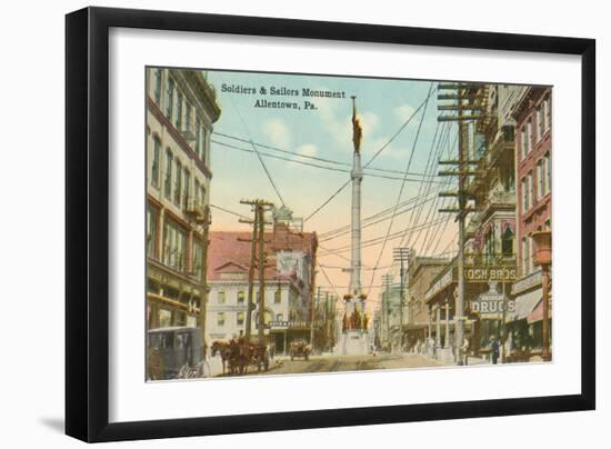 Soldiers and Sailors Monument, Allentown, Pennsylvania-null-Framed Art Print