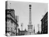 Soldiers and Sailors Monument during Construction in Indianapolis-null-Stretched Canvas