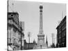 Soldiers and Sailors Monument during Construction in Indianapolis-null-Stretched Canvas