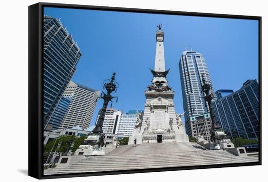 Soldiers' and Sailors' Monument, Indianapolis, Indiana, United States of America, North America-Michael Runkel-Framed Stretched Canvas