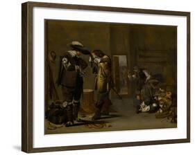 Soldiers Arming Themselves, Mid 1630S-Jacob Duck-Framed Giclee Print