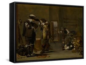 Soldiers Arming Themselves, Mid 1630S-Jacob Duck-Framed Stretched Canvas