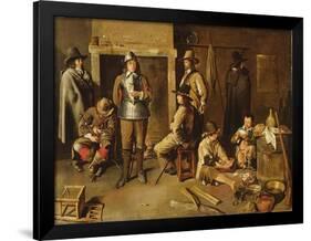 Soldiers at Rest in an Inn-Jean Michelin-Framed Giclee Print