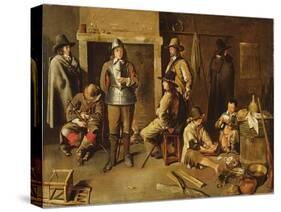 Soldiers at Rest in an Inn-Jean Michelin-Stretched Canvas